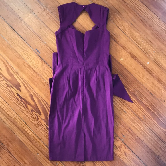 Plum Pencil Dress - Picture 2 of 3
